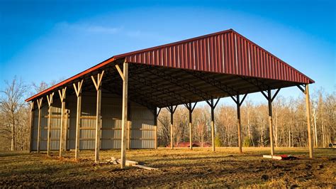 open pole barn prices